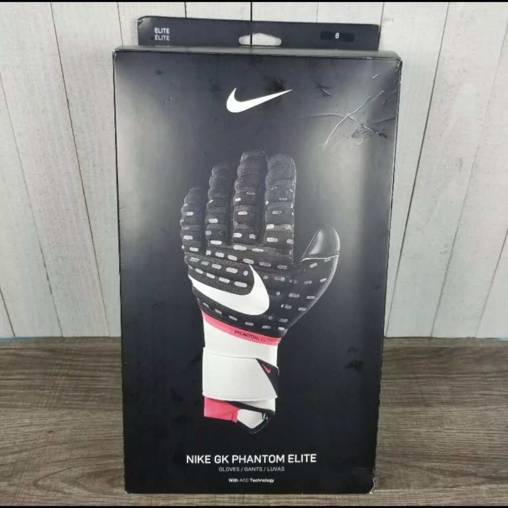 New Nike Goalie Gloves Phantom Elite Soccer size 6